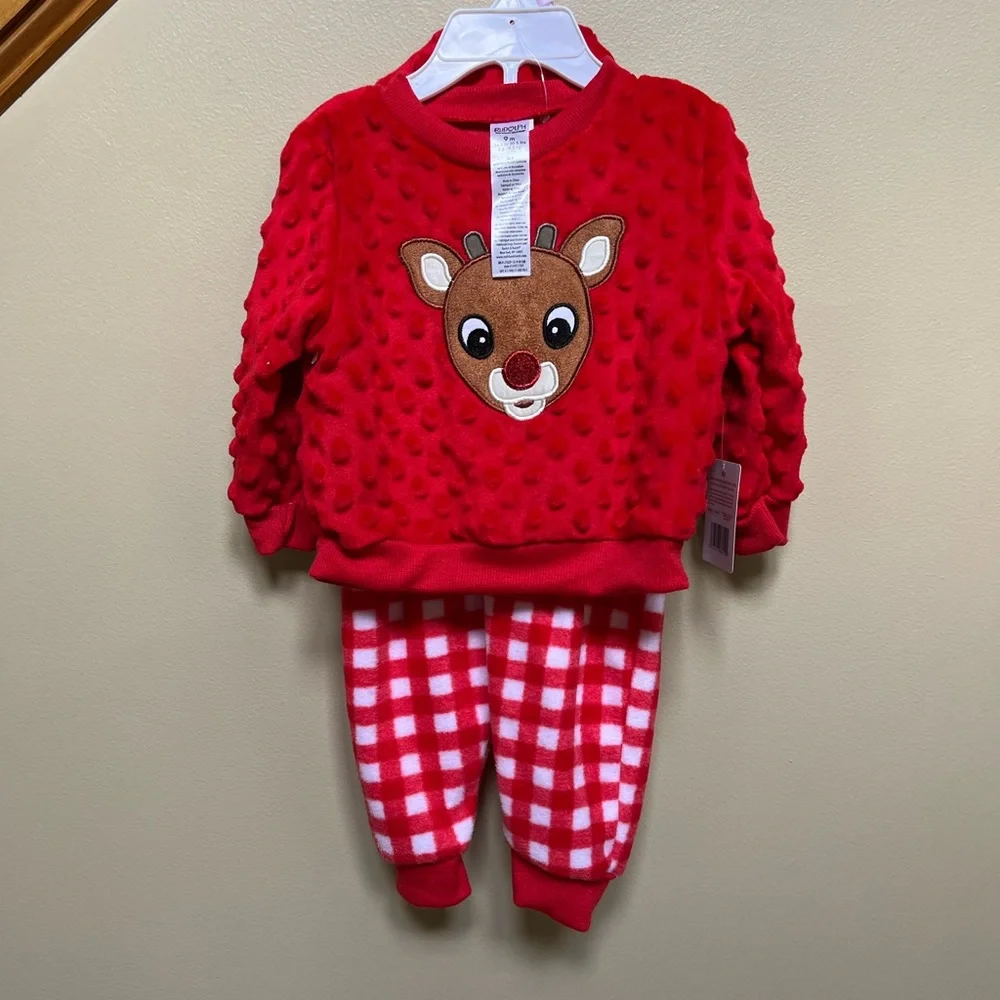 NWT My first Christmas Rudolph outfit